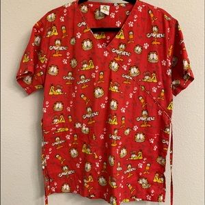 Garfield SCRUB Top